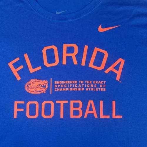 NWT Nike Florida Football T-Shirt Mens 3XL Blue Dri-FIT Gators Legend  NCAA SEC — florida fan gear