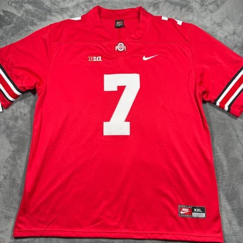 Vintage Ohio State Buckeyes Jersey Mens 2XL Red C.J. Stroud #7 Football NCAA NWT — ohio-state fan gear