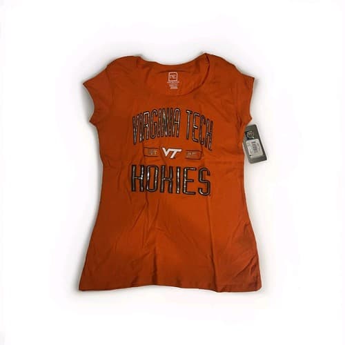 Virginia Tech Hokies ProEdge Womens Shirt Small Orange New with Tags — virginia-tech fan gear