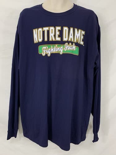 Genuine NOTRE DAME FIGHTING IRISH Genuine College Product 2XL XXL Tee T-shirt — notre-dame fan gear