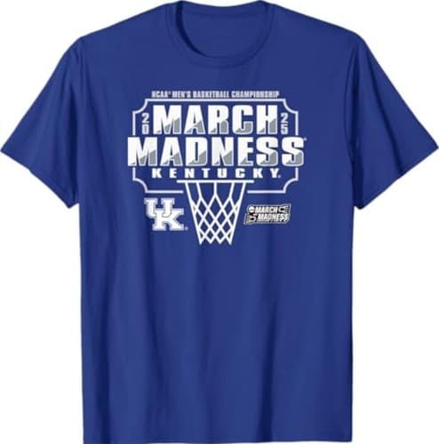 Kentucky Wildcats March Madness 2025 Men's Basketball T-Shirt — kentucky fan gear