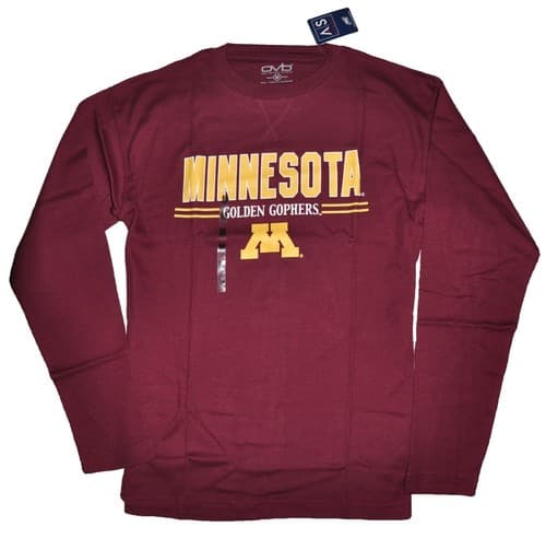 NCAA Minnesota Golden Gophers Men's Long Sleeve Waffle Knit Thermal Shirt, M — minnesota fan gear