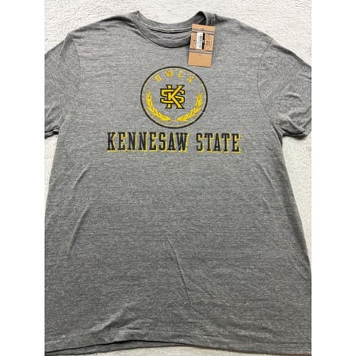 Rivalry Threads Kennesaw State Owls Mens Small Gray Graphic T-Shirt NWT NCAA — kennesaw-state fan gear