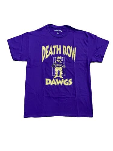 University Of Washington Huskies Death Row Dawgs Tee Shirt Football Size Large — washington fan gear