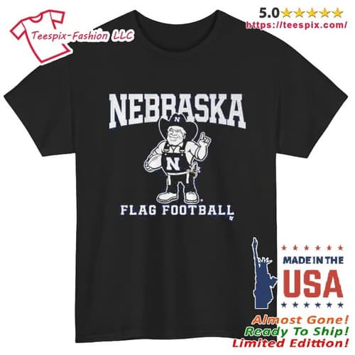 Official Nebraska Cornhuskers Flag Football Shirt — nebraska fan gear