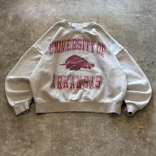 Arkansas Razorbacks Grey Sweatshirt Gildan Unisex S-5XL — arkansas fan gear