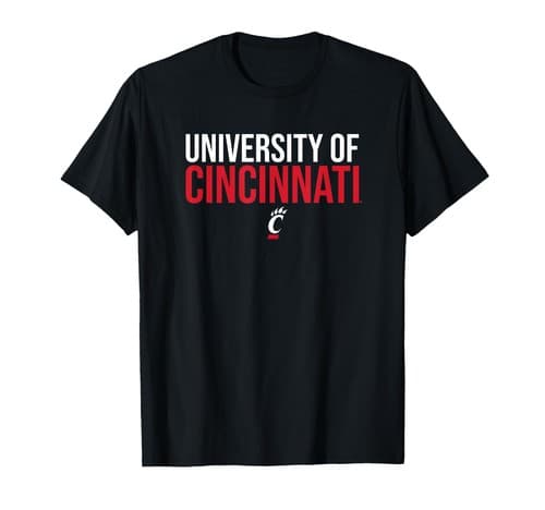 University of Cincinnati Bearcats Stacked T-Shirt — cincinnati fan gear