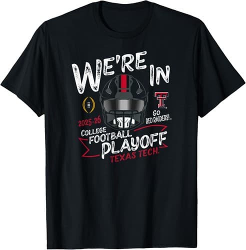 Texas Tech Red Raiders College Football Playoff 2025-26 CFP T-Shirt — texas-tech fan gear
