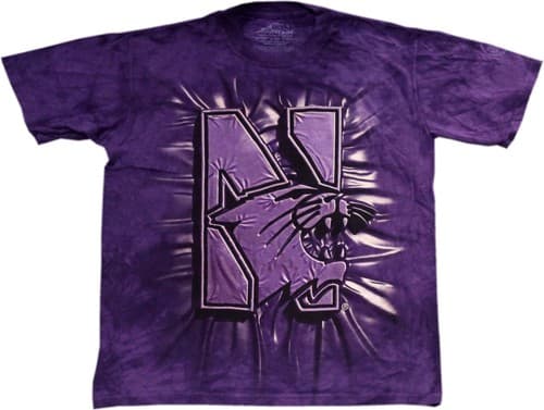 Northwestern Wildcats T-Shirt Tye Dye — northwestern fan gear