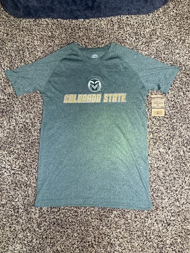 Colorado State Rams Rivalry Threads Tshirt Green Mens Small — colorado-state fan gear