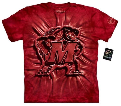 University of Maryland Terrapins T-Shirt by The Mountain ---Brand New — maryland fan gear