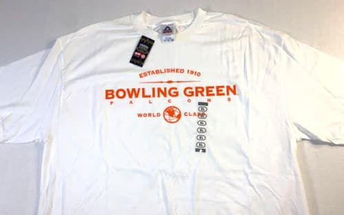 Rare! Vintage Bowling Green State University Falcons World Class T-Shirt New! XL — bowling-green fan gear