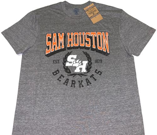 Sam Houston State University Bearkats Est. 1879 Tri-Blend T-Shirt New NWT MEDIUM — sam-houston fan gear