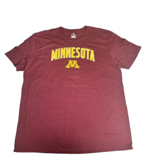 Fanatics Minnesota Golden Gophers Mens Size 2XL Burgundy Short Sleeve T-Shirt — minnesota fan gear