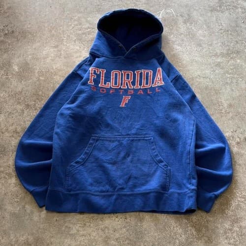 Florida Gators Football Spellout Blue Hoodie Gildan Unisex S-5XL — florida fan gear