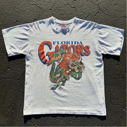 Remake Florida Gators Retro T shirt Rare design white tee S-5XL — florida fan gear