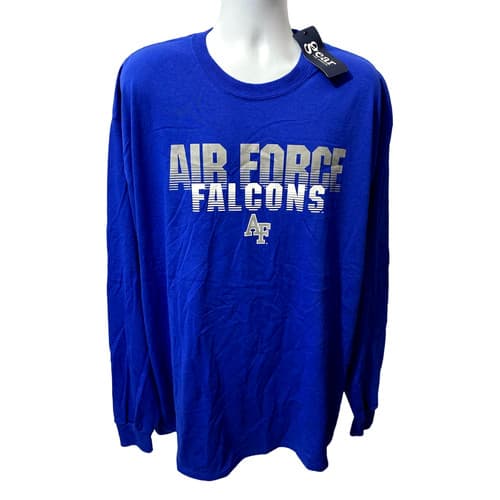NWT United States Air Force Falcons NCAA~ Gear for Sports T Shirt Adult XXL Blue — air-force fan gear