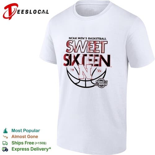 Cornhuskers Sweet Sixteen in the 2026 NCAA Men’s Basketball Tournament Shirt — nebraska fan gear