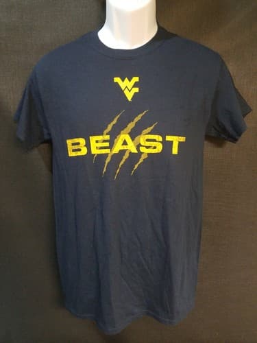 West Virginia University Mountaineers Beast Football Shirt Size Small NWT 1A — west-virginia fan gear
