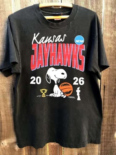 Kansas Jayhawks Basketball 2026 cartoon short sleeve shirt VK10440 — kansas fan gear