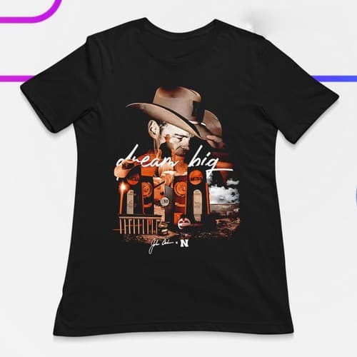 John Cook Nebraska Huskers Dream Big Vintage Shirt. Retro College Volleyball Tee — nebraska fan gear