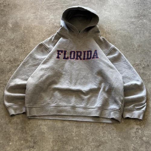 Florida Gators Spell Out Grey Hoodie | T-Shirt Sweatshirt Unisex — florida fan gear