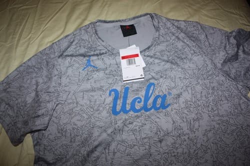 Nike Jordan UCLA Bruins Dri Fit Official Football Training Shirt Mens Sz L  New — ucla fan gear
