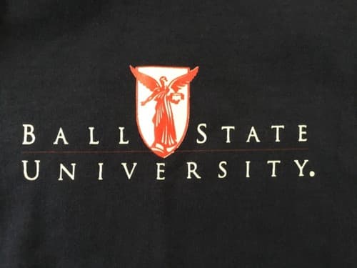 NCAA Ball State University Cardinals classic navy blue t shirt sz XL new NWOT — ball-state fan gear