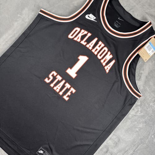 Nike Oklahoma State Cowboys Authentic Basketball Jersey In Black Size Medium — oklahoma-state fan gear