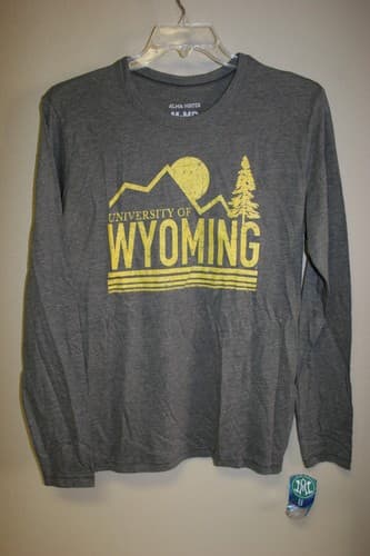 Alma Mater Wyoming Cowboys Long Sleeve Tee Shirt Size Medium NWT Men's  T-Shirt — wyoming fan gear