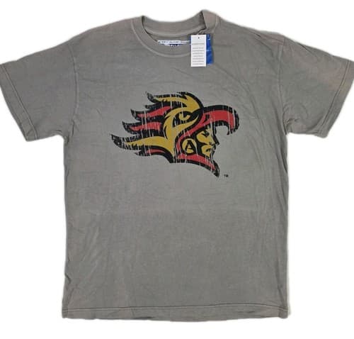 Fourth & One Sportswear SAN DIEGO STATE AZTECS Gray T-Shirt Men M NWT Discolored — san-diego-state fan gear