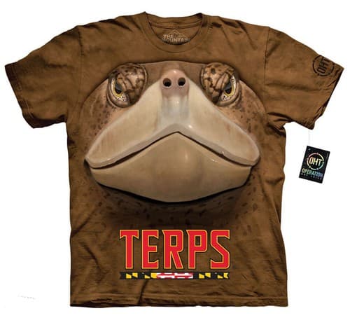 University of Maryland Terrapins T-Shirt by The Mountain --  Brand New — maryland fan gear