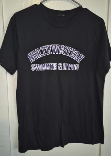 Northwestern University Wildcats Swimming & Diving T Shirt S Small — northwestern fan gear