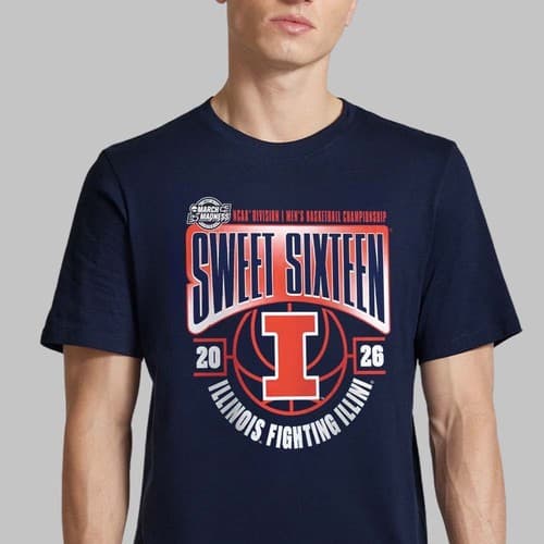 Illinois Fighting Illini Men's Basketball 2026 NCAA March Madness Sweet T-Shirt — illinois fan gear