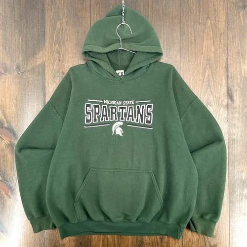 Vintage 1990s Michigan State Spartans Sweatshirt MSU College Crewneck Retro — michigan-state fan gear