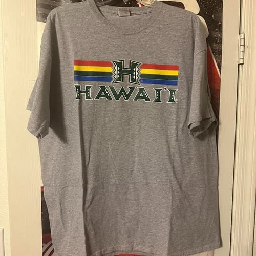 University of Hawaii Rainbow Warriors T-Shirt | Grey College Tee | Unisex S–5XL — hawaii fan gear