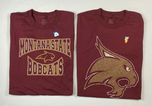 Men's Texas State Bobcats Maroon T-Shirts XXL NEW Without Tags LOT OF 2 NEW — texas-state fan gear